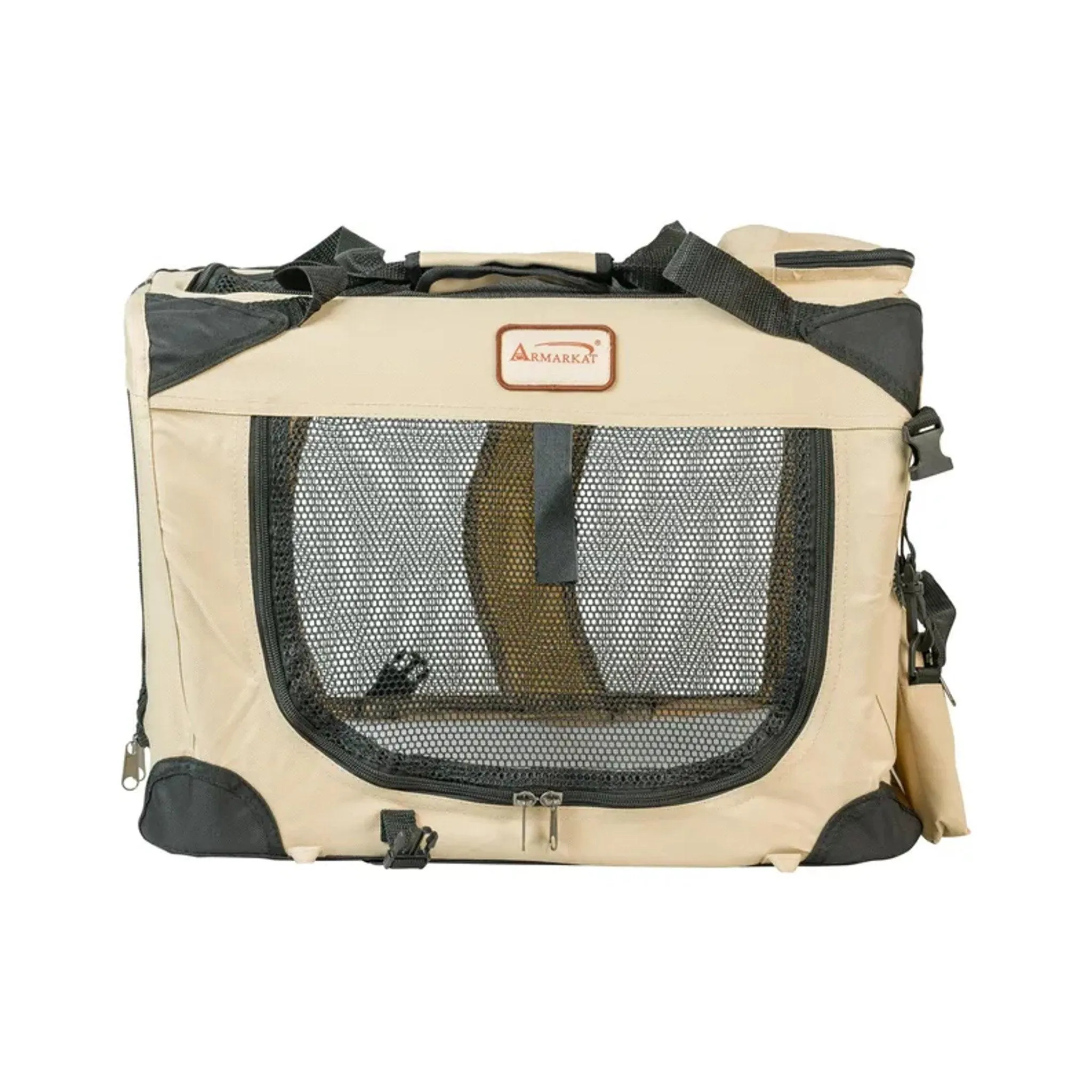 - Armarkat Crate Beige Soft Folding Best-priced Travel Dog First-dibs sale Pet Carrier