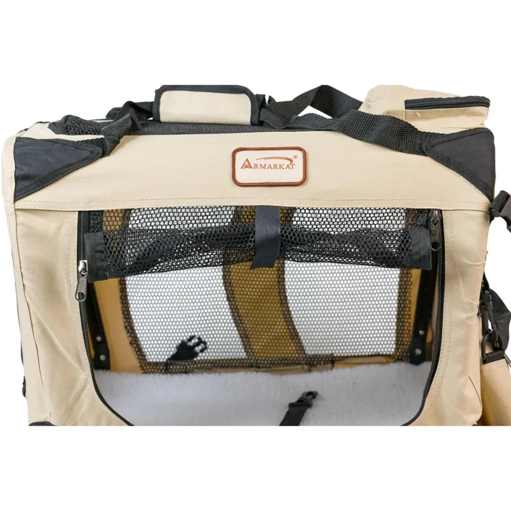 - Armarkat Crate Beige Soft Folding Best-priced Travel Dog First-dibs sale Pet Carrier