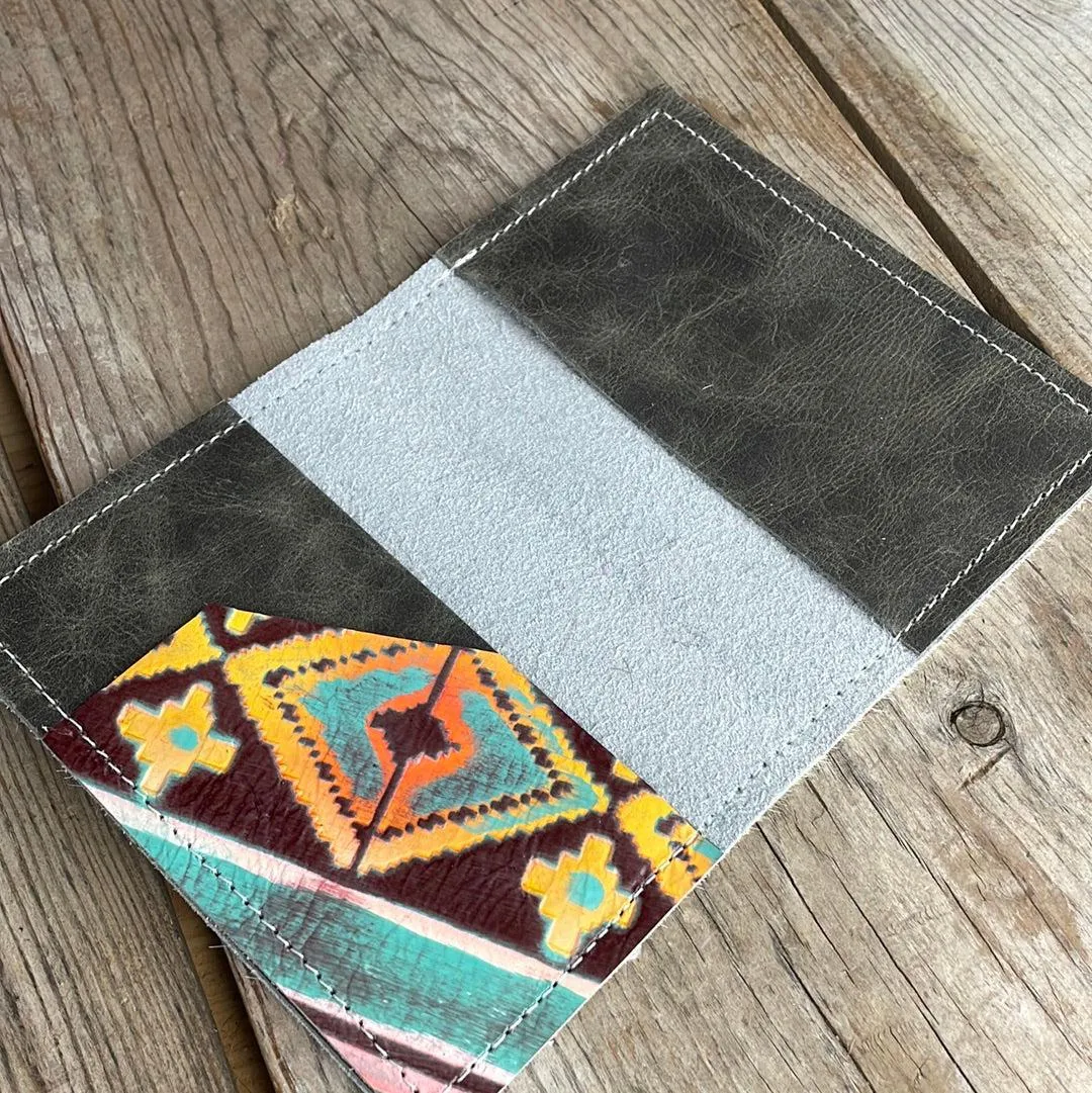 073 Passport Cover - Black & White w/ Western Sunset