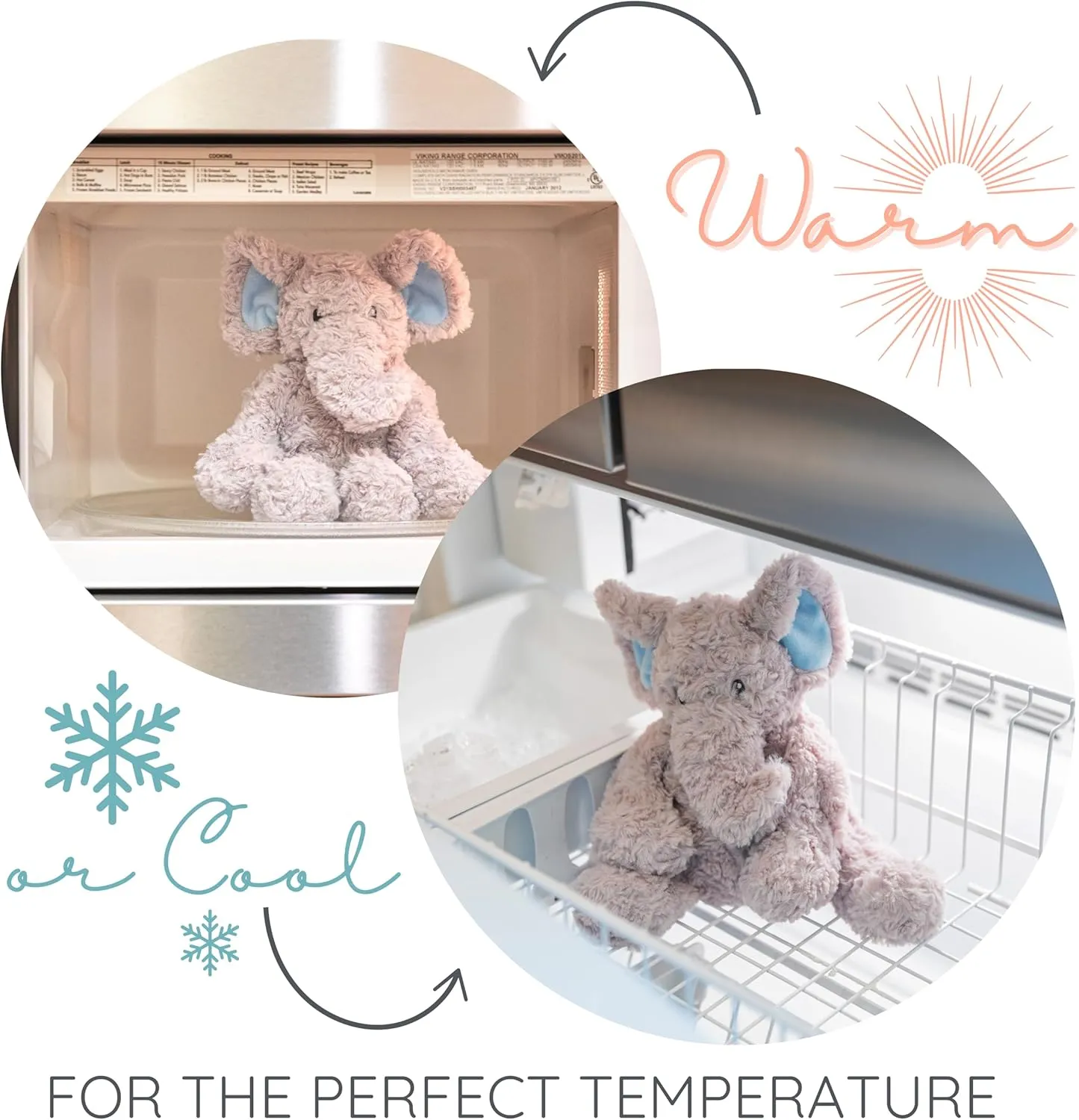 1i4 Group Warm Pals - Mack Moose - Cozy Microwavable Lavender Scented Plush Toys - Heated Stuffed Animal - Heatable Coolable Bedtime Comfort Plushie