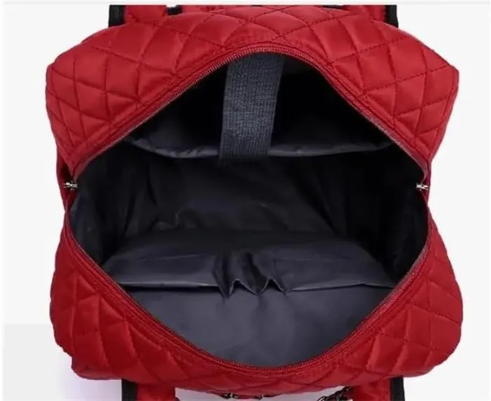 20 Inch Women carry on hand Luggage bag Cabin travel Trolley Bags wheels rolling luggage backpack Trolley Suitcase wheeled Bag(Red 20 Inch)