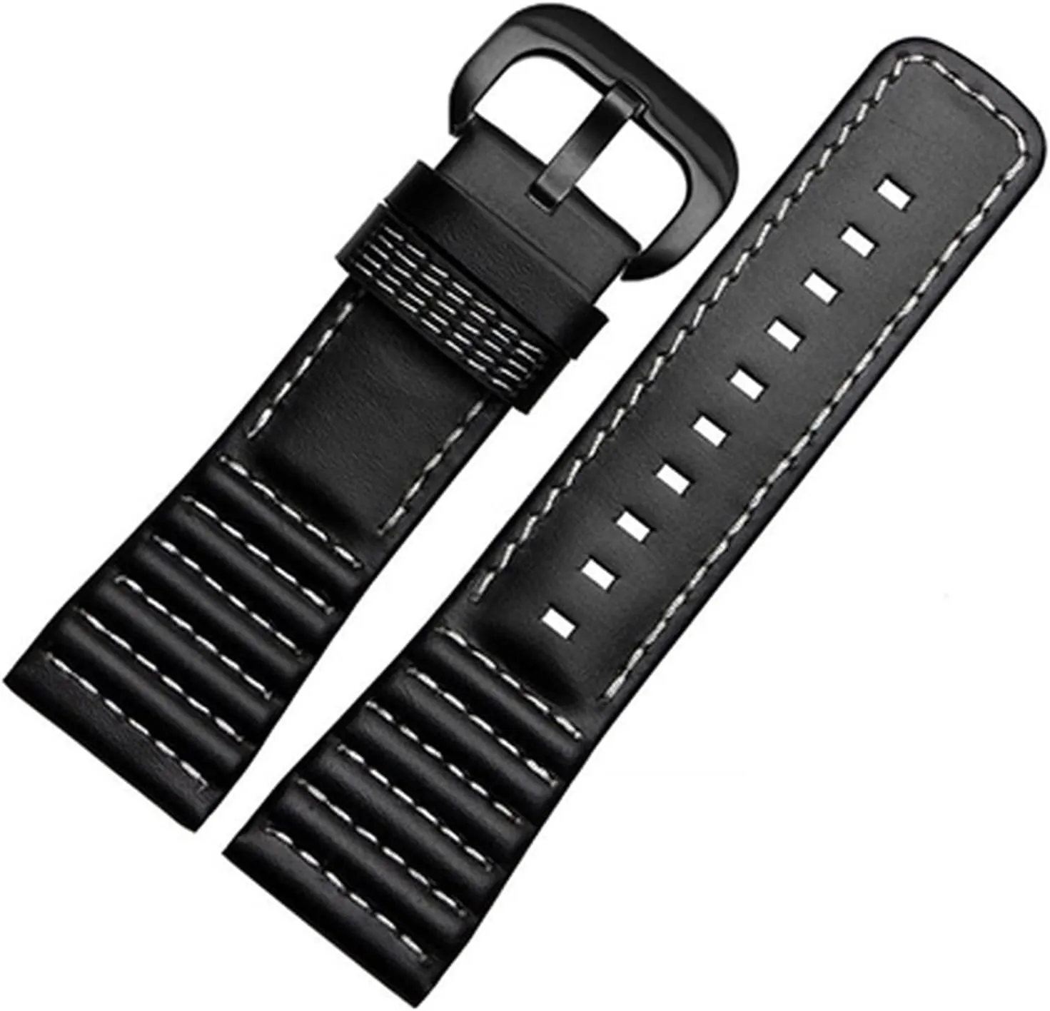 28mm Genuine Leather With Stitches Wrist Watchband Loops For Sevenfriday P3B/01 S2/01 Men Watch Strap
