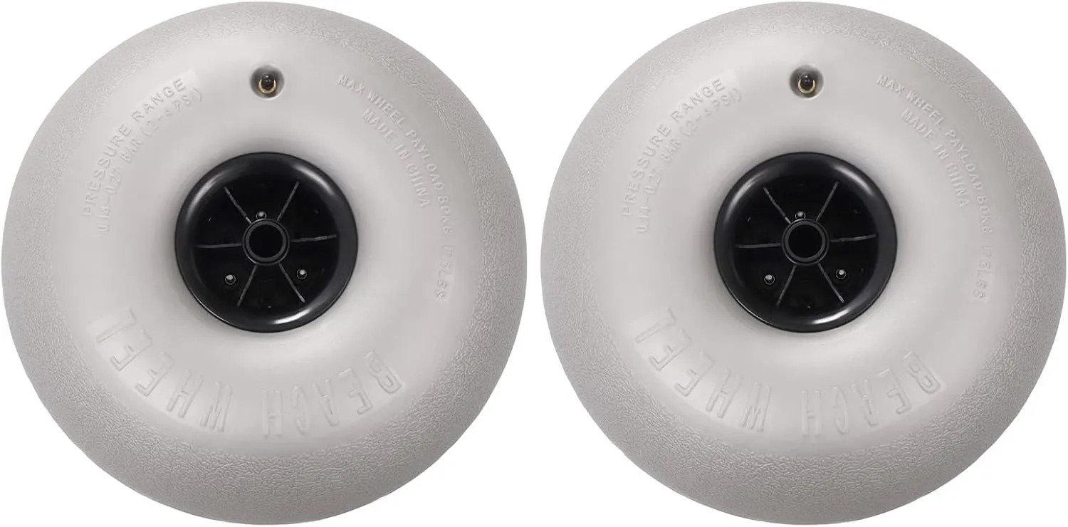2pcs 16" Beach Balloon Wheel Replacement Beach Tires for Kayak Dolly Canoe Carts Buggy, 176lbs