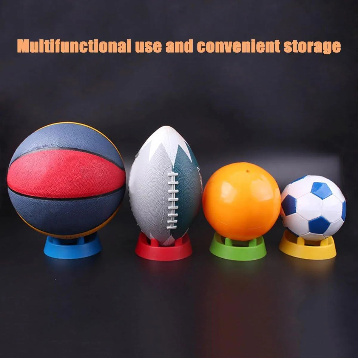 2PCS Football Basketball Volleyball Storage Stand Multi-Functional Ball Holder