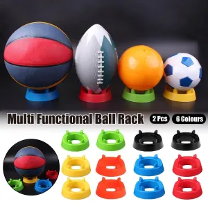 2PCS Football Basketball Volleyball Storage Stand Multi-Functional Ball Holder