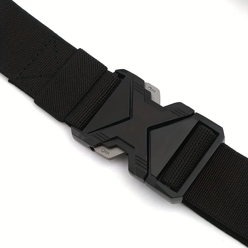 2pcs Tactical Belts Quick Release Buckles Nylon Material Outdoor Sports Running
