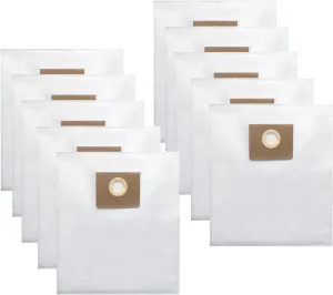 31345061010 Filter Bag for Fein Turbo I Vacuums, Replacement Dust Bags for Turbo 1, Tear-Resistant Non-woven Vacuum Filter Bag 2-3 Times More Capacity, for Dustex 25L Model, 10 Pack