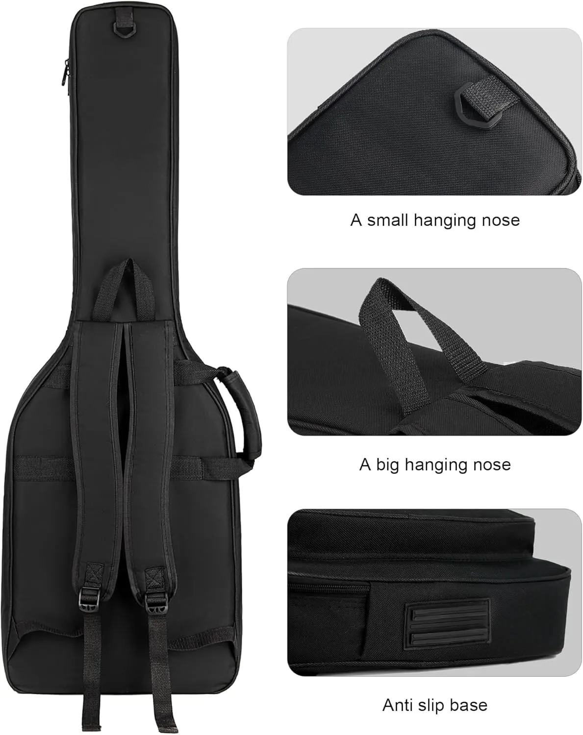 39 inch Electric Guitar Bag Equipped with a protective neck pillow Electric Guitar Gig Bag 0.35in Padding Dual Adjustable Shoulder Strap Electric Guitar Case
