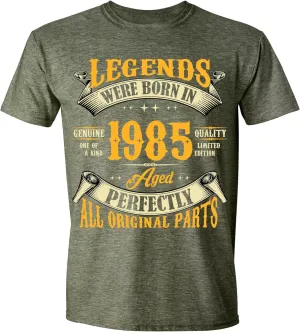 40th Birthday Shirt for Men, Legends were Born in 1985, Vintage 40 Years Old T-Shirt