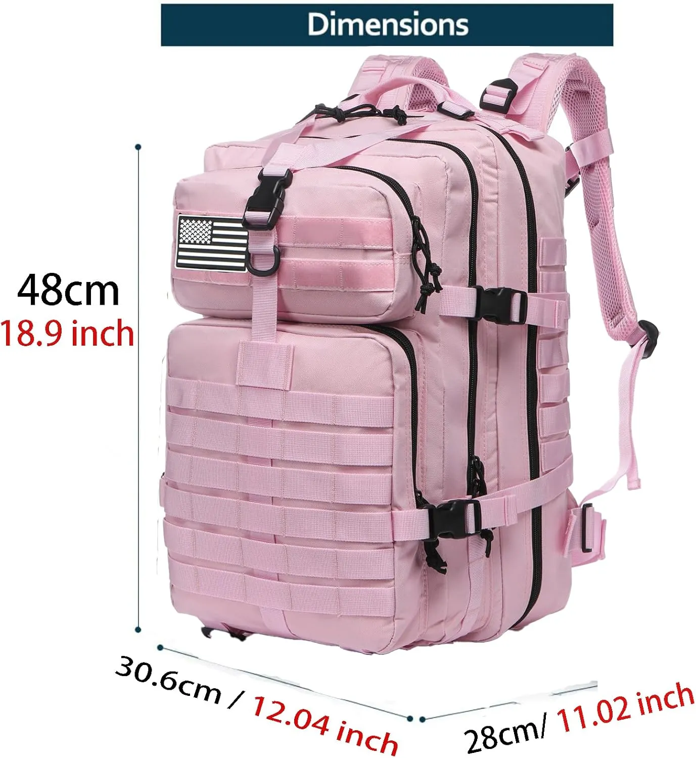 50L Sturdy Nylon Waterproof Fishing Hunting Backpack Outdoor Military Rucksacks Tactical Sports Camping Hiking