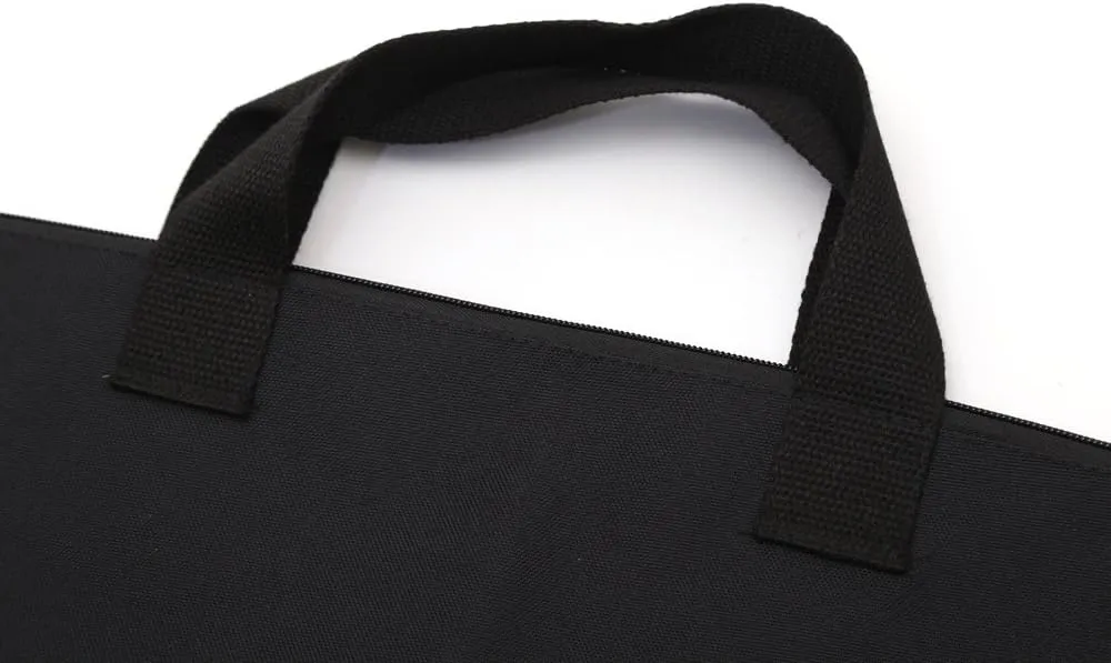600D Portfolio Waterproof With Handle And Zipper For Student and Artist 2-pack