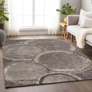 Addison Rugs Mayfield AMF952 Chocolate 5' x 7'6" Indoor Premium Machine Washable Rug, Silky Soft, Easy Clean, Non Shedding, Bedroom, Living Room, Dining Room, Kitchen, Rug