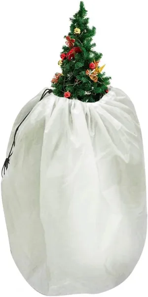Agfabric Christmas Tree Storage Cover for H30''xW60'' Xmas Tree Dust-Proof Bag,Drawstring Designed Easy to Use,Non-Woven Fabric Material to Protect Against Dust Insects,0.95oz/yd