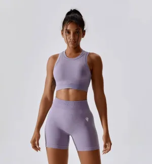 Air Flow Training Cropped Tank-Lavender