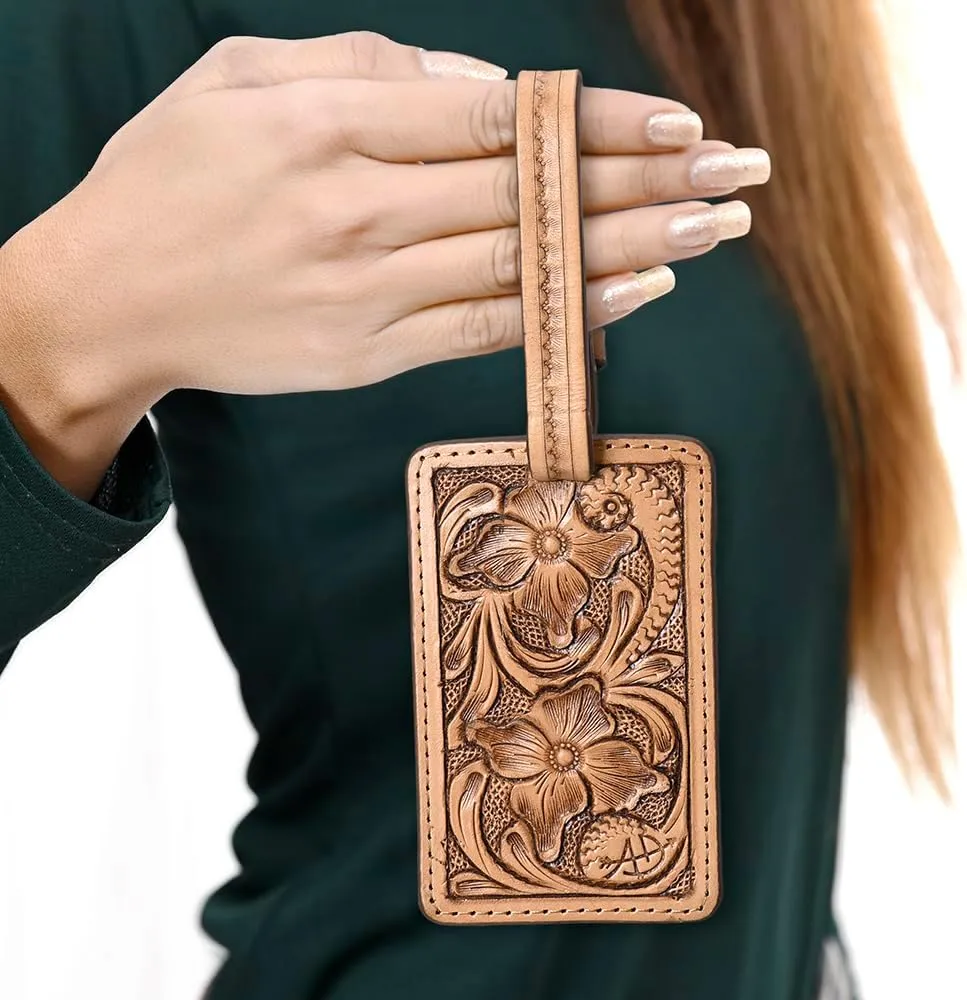 American Darling Beautifully Hand Tooled Genuine Leather Women Bag Western Handbag Purse