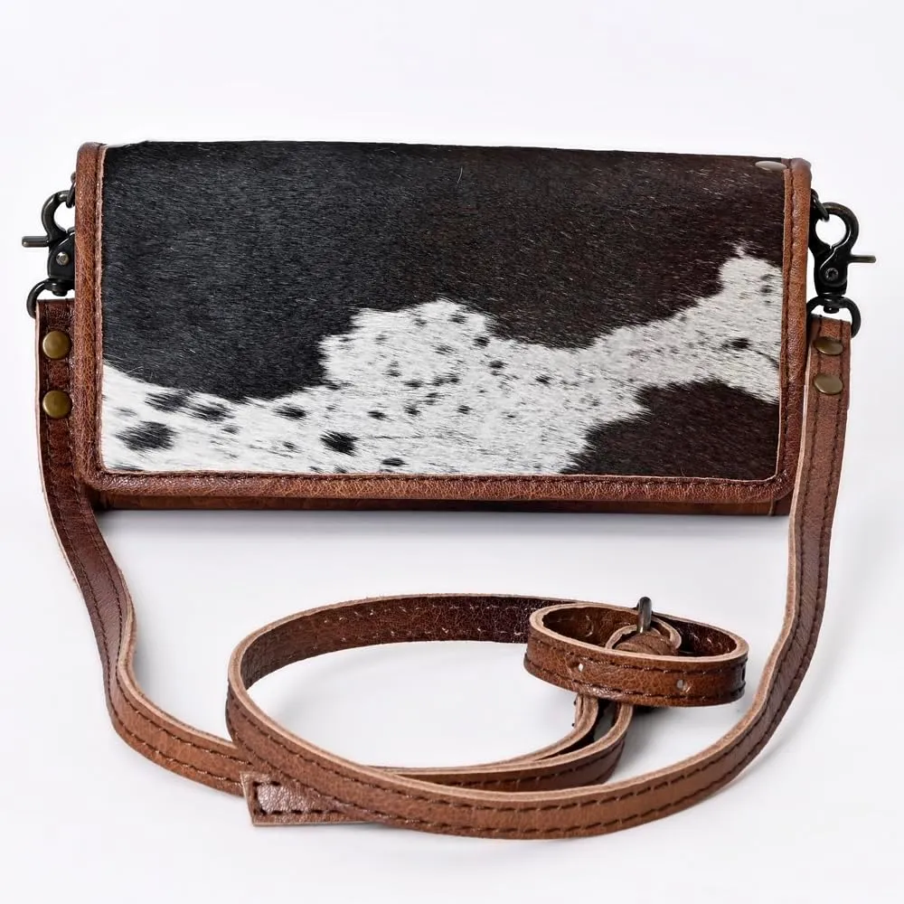 American Darling Hair On Genuine Leather Women Bag Western Handbag Purse