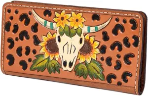 American Darling Wallet Hand Tooled Genuine Leather Western Women Bag | Handbag Purse | Women Wallet | Wristlet Wallet