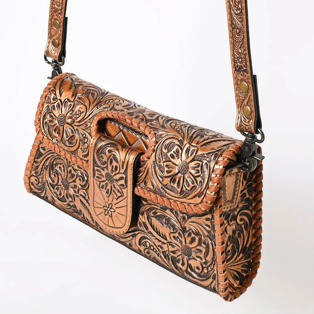American Darling Wallet Hand Tooled Genuine Leather Women Bag Western Handbag Purse