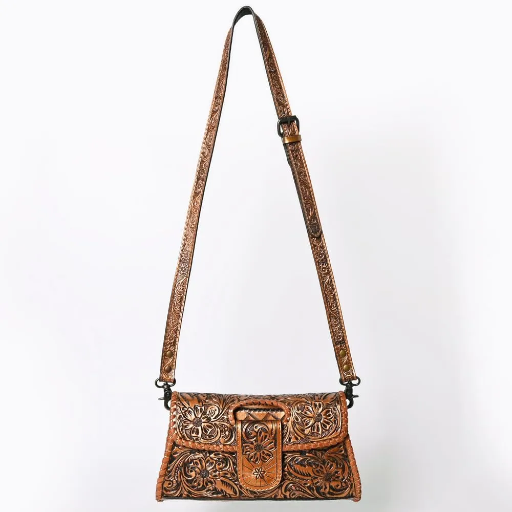 American Darling Wallet Hand Tooled Genuine Leather Women Bag Western Handbag Purse