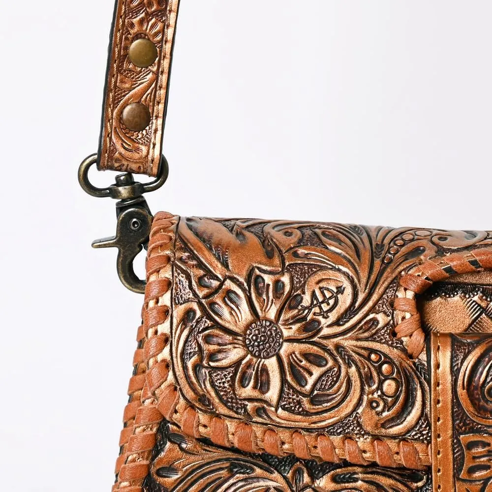 American Darling Wallet Hand Tooled Genuine Leather Women Bag Western Handbag Purse