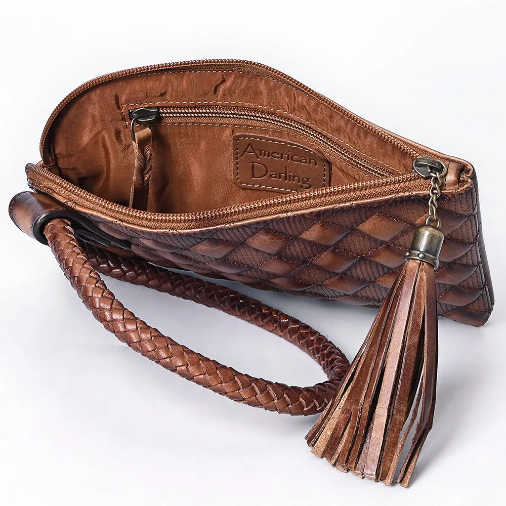 American Darling wristlet Genuine Leather Women Bag Western Handbag Purse