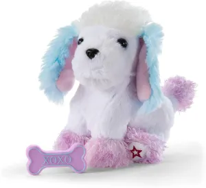 American Girl Truly Me Tropical Taffy Poodle Pet with Pink Bow and Dog Bone Toy, for Ages 6 