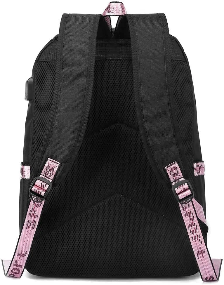 Anime Sword Art Online Backpack School Bag Kirigaya Kazuto Kirito Daypack Student Bag with USB Port 3