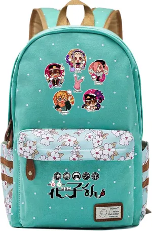 Anime Toilet Bound Hanako Kun Backpack School Bag Canvas Minamoto Kou Daypack Shoulder Bag 1