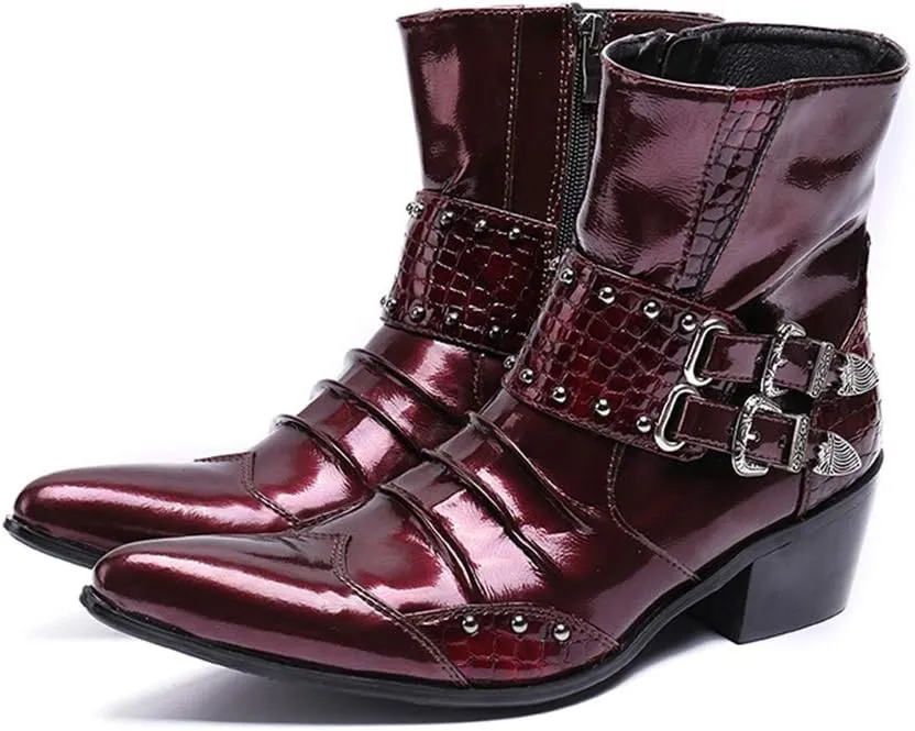Ankle Boots For Men Party Club For Office Genuine Leather The First Layer Of Cowhide Pure Leather