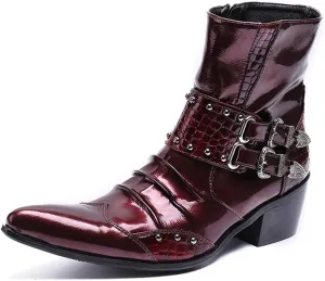 Ankle Boots For Men Party Club For Office Genuine Leather The First Layer Of Cowhide Pure Leather