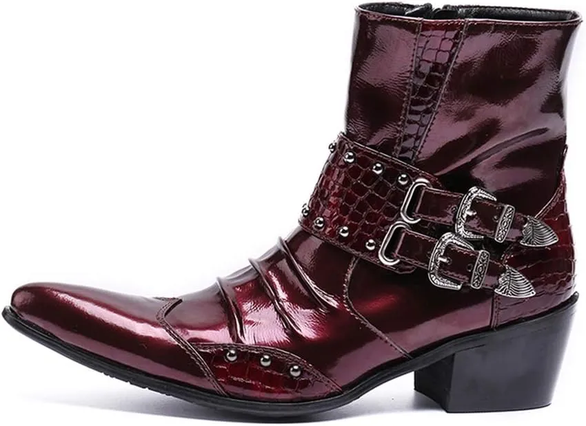 Ankle Boots For Men Party Club For Office Genuine Leather The First Layer Of Cowhide Pure Leather