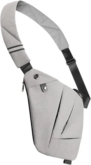 Anti Theft Travel Bag, Personal Pocket Bag For Travel Body Bag, Safe Travel Bag Slim Sling Purses for Men The Perfect Companion For Bicycle Hiking Jogging (Grey)