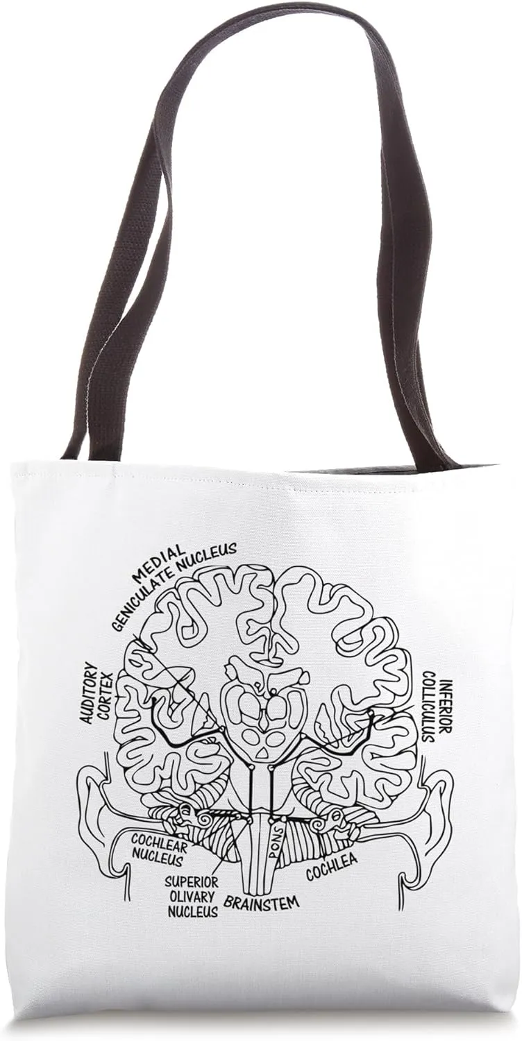 Audiology Anatomy Audiologist Central Auditory Anatomical Tote Bag