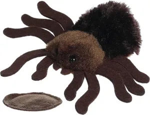 Aurora® Adorable Shoulderkins™ Jumpin' Tarantula™ Stuffed Animal - Adorable Buddy That Can Go Everywhere with You - Perfect for Kids 3  Years and Costumes - Brown 5 Inches