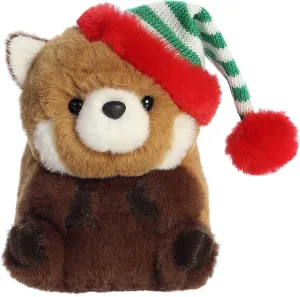 Aurora® Festive Rolly Pet™ Romi Red Panda™ Stuffed Animal - Adorable Companions - On-The-Go Fun - 5 Inches