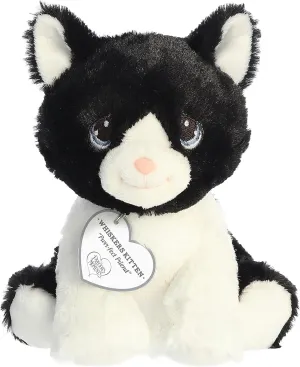 Aurora® Inspirational Precious Moments™ Whiskers Kitten Stuffed Animal - Cherished Memories - Enduring Comfort - Black 8.5 Inches