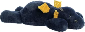 Aurora® Laid-Back Snoozles™ Dragon Stuffed Animal - Cuddly Comfort - Imaginative Playtime - Blue 18 Inches