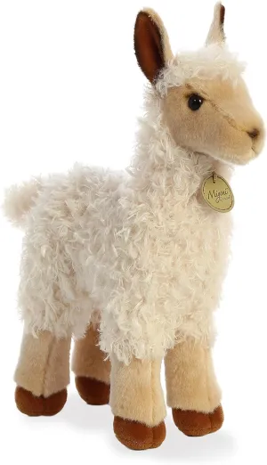 Aurora® Realistic Miyoni® Llama Stuffed Animal - Lifelike Detail - Cherished Companionship - Tan 12 Inches