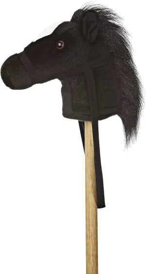Aurora World World Giddy-Up Stick Horse 37" Plush, Black
