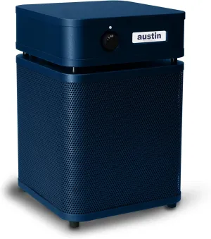 Austin Air HealthMate Plus Junior Air Purifier Midnight Blue - Advanced 4-Stage Filtration HEPA Air Purifiers For Home with Activated Carbon & Zeolite - Ideal as Air Purifiers for Bedroom