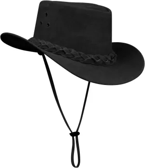 Australian Unisex Western Cowboy Hat Real Suede Outback Riding Dancing Classic