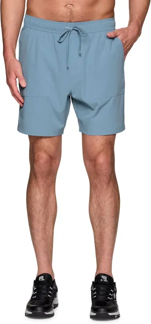 Avalanche Men's Hiking Short 7" Lightweight Woven Shorts with Pockets Elastic Waist Breathable Quick Dry Shorts for Workouts