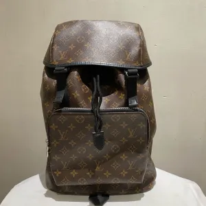 Backpack Canvas Louis Travel Monogram Brown Reliable performance Verified Vuitton