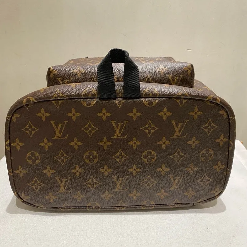 Backpack Canvas Louis Travel Monogram Brown Reliable performance Verified Vuitton