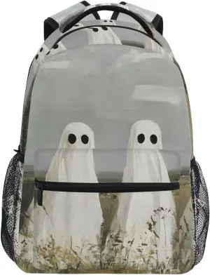 Backpack Spirit Grassland Halloween Daypack Shoulder Bag Book Bag Lightweight Back Pack 11.4 ×16 In