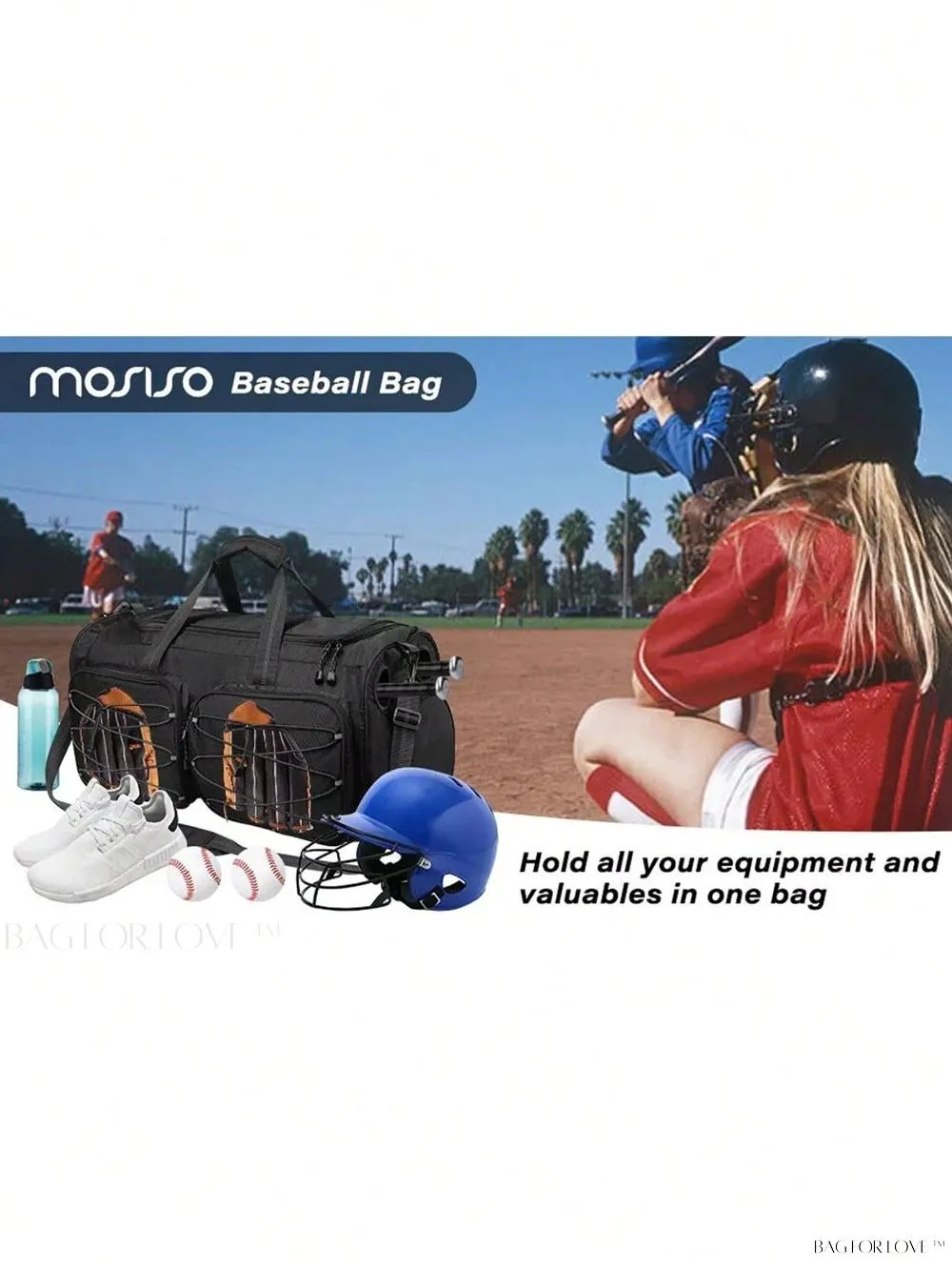BagForLove - Catcher's Companion Premium Baseball Shoulder Bag