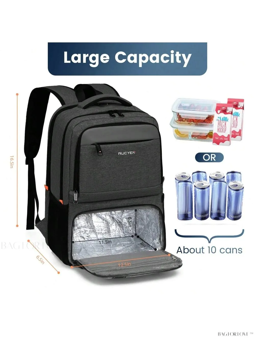 BagForLove - Insulated Cooler Backpack for Ladies' Picnic and Camping Needs