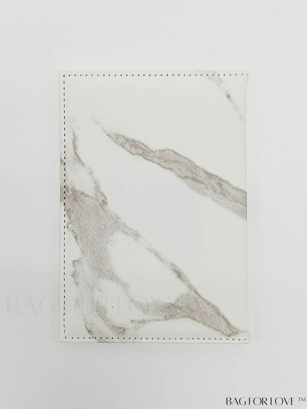 BagForLove - Minimalist PU Marble Passport Holder with Elegant Pattern Design