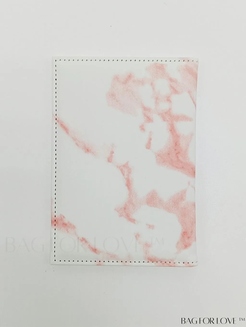 BagForLove - Minimalist PU Marble Passport Holder with Elegant Pattern Design