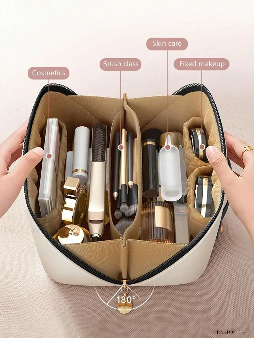 BagForLove - Stylish Toiletry Kit for Her - Portable and Space-Saving Design